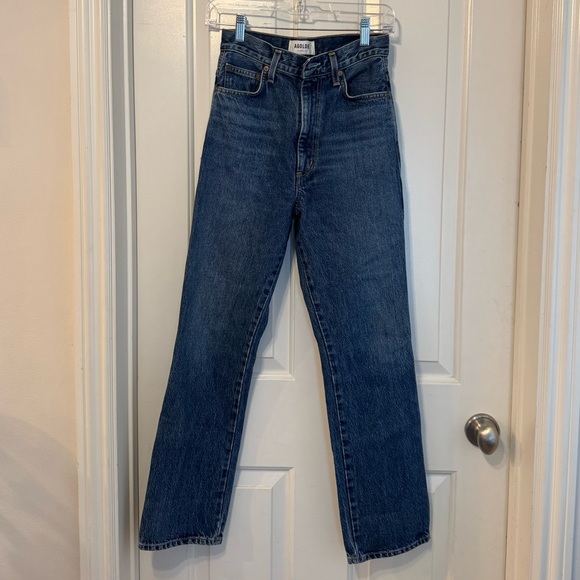 Agolde Pinch Waist High Rise Kick Jeans - Picture 1 of 7